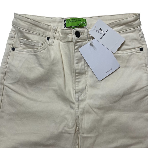 Sandrine Rose size 31 Free People High Waisted Flare Jeans Alpes - Picture 3 of 12